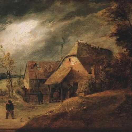 Landscape with Bowlers