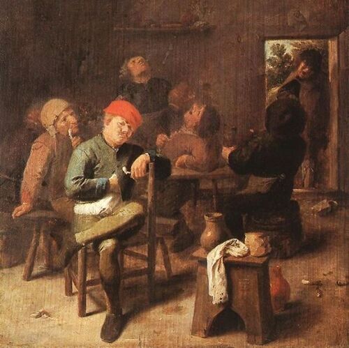 Peasants Smoking and Drinking
