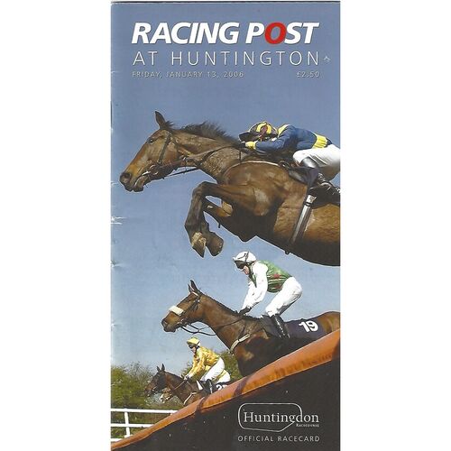 2006 Huntingdon January Race Meeting (13/01/2006) Horse Racing Racecard