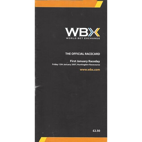 2007 Huntingdon First January Race Meeting (12/01/2007) Horse Racing Racecard