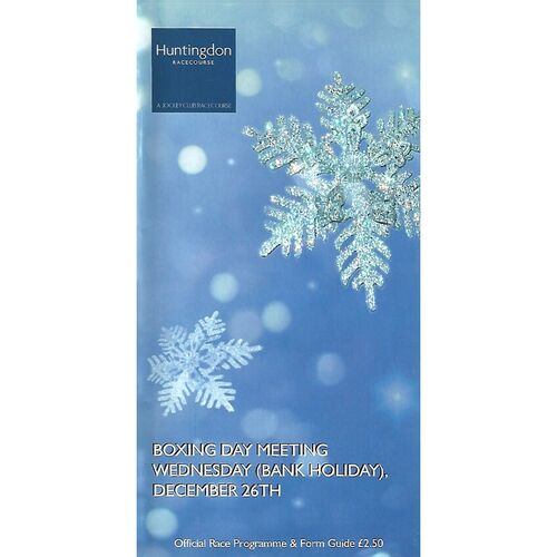 2007 Huntingdon Boxing Day Race Meeting (26/11/2007) Horse Racing Racecard