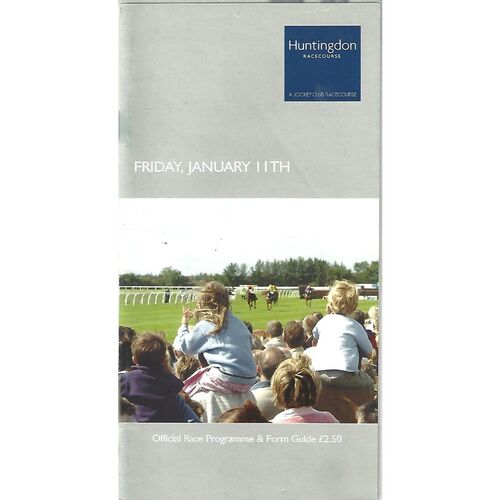 2008 Huntingdon First January Race Meeting (11/01/2008) Horse Racing Racecard