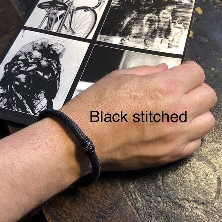 Men's Leather Bracelet & Bead