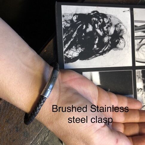 Men's Leather Bracelet & Bead