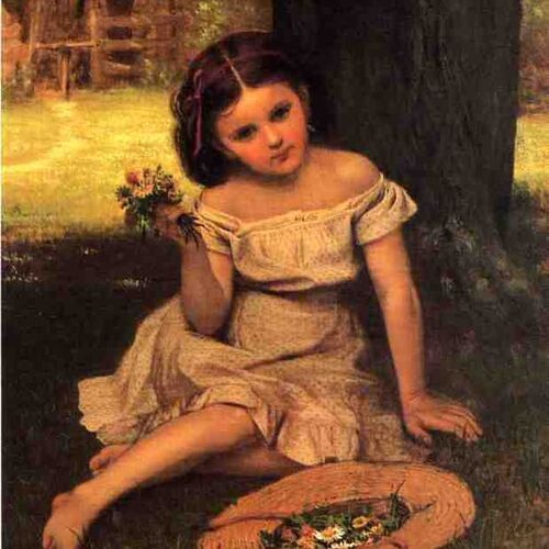 Young Girl with Flowers