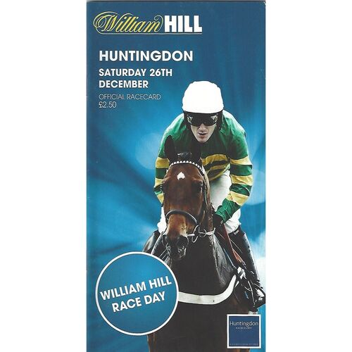2009 Huntingdon Boxing Day Race Meeting 26/12/2009) Horse Racing Racecard