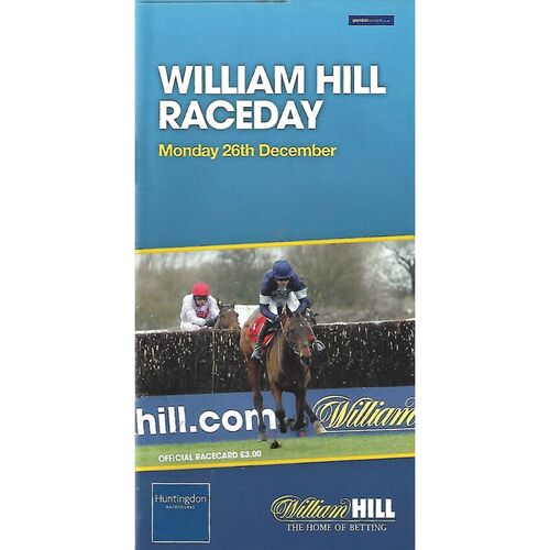 2011 Huntingdon William Hill Boxing Day Race Meeting (26/12/2011) Horse Racing Racecard
