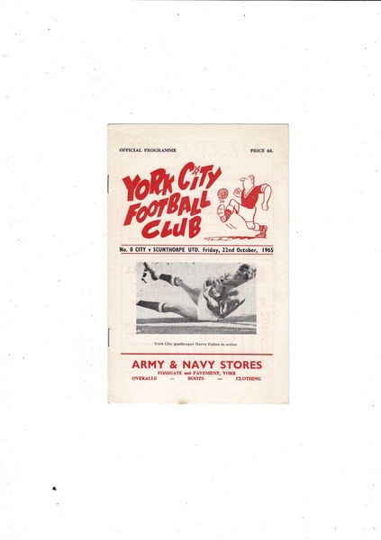 Latest Football Programmes Listed today