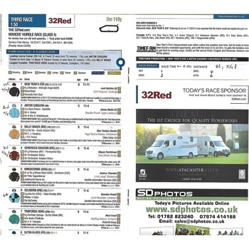 2014 Huntingdon Third January Race Meeting (24/01/2014) Horse Racing Racecard