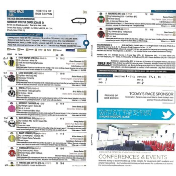 2014 Huntingdon Cheltenham Closer To Home Race Meeting (12/03/2014) Horse Racing Racecard
