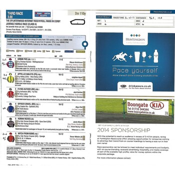 2014 Huntingdon The Brian Martin Pallets Autumn Family Fun Day Race Meeting (05/10/2014) Horse Racing Racecard
