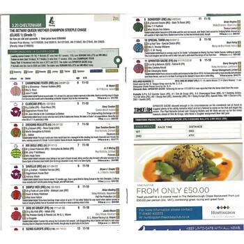 2015 Huntingdon Festival Fever Raceday Race Meeting (11/03/2015) Horse Racing Racecard