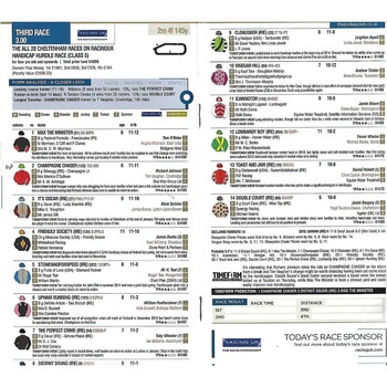 2016 Huntingdon Huntingdonshire Day Race Meeting (06/03/2016) Horse Racing Racecard