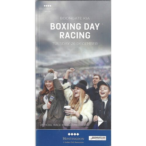 2017 Huntingdon Boongate Kia Boxing Day Racing Race Meeting (26/12/2017) Horse Racing Racecard