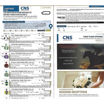 2018 Huntingdon The Magpas Air Ambulance Beer Festival Race Meeting (04/11/2018) Horse Racing Racecard