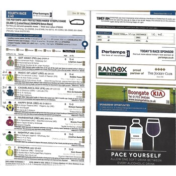 2019 Huntingdon Pertemps Go Racing Raceday Race Meeting (25/01/2019) Horse Racing Racecard