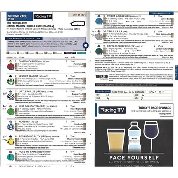 2019 Huntingdon Cambridgeshire National Family Fun Day Race Meeting (03/03/2019) Horse Racing Racecard
