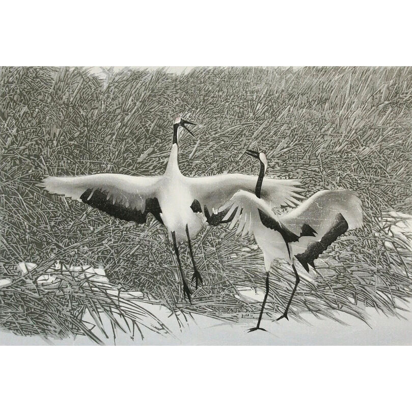 Dance of Love (Original woodblock print)