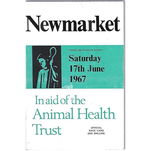1967 Newmarket Animal Health Trust Race Meeting (17/06/1967) Horse Racing Racecard