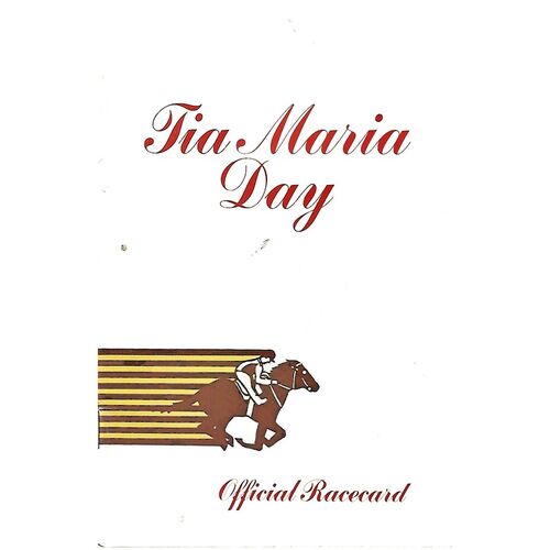 1982 Newmarket Final October (Tia Maria Day) Race Meeting (30/10/1982) Horse Racing Racecard