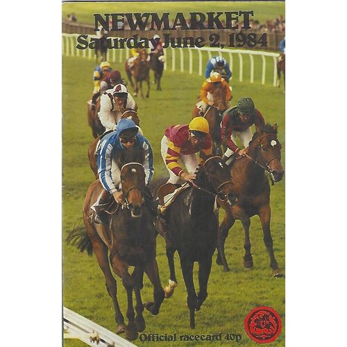 1984 Newmarket First June Race Meeting (02/06/1984) Horse Racing Racecard