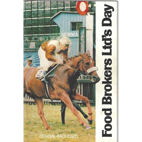 1984 Newmarket Second July (Food Brokers Ltd's Day) Race Meeting (21/07/1984) Horse Racing Racecard
