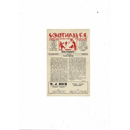 Non League Pre War & 1940's Football Programmes