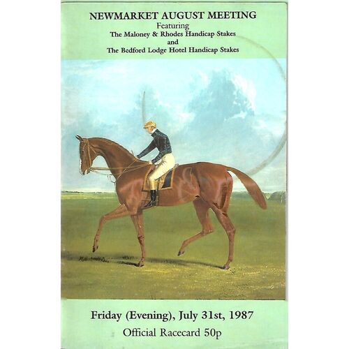 Newmarket Horse Racing Racecards/Programmes