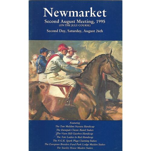 1995 Newmarket Second August Race Meeting (26/08/1995) Horse Racing Racecard