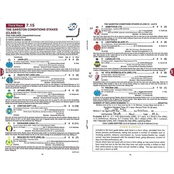 2001 Newmarket Third July Race Meeting (27/07/2001) Horse Racing Racecard