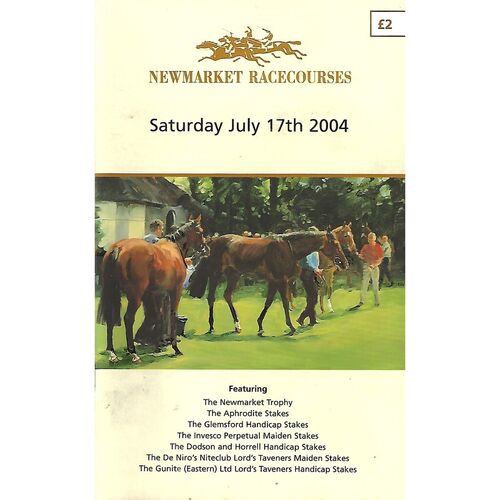 2004 Newmarket July Race Meeting (17/07/2004) Horse Racing Racecard