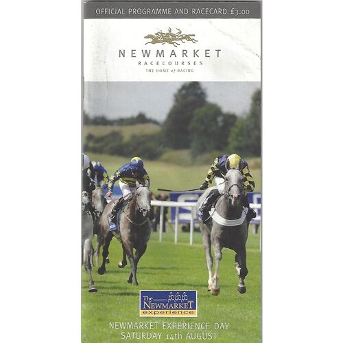 2010 Newmarket Second August Race Meeting (Newmarket Experience Day) (14/08/2010) Horse Racing Racecard