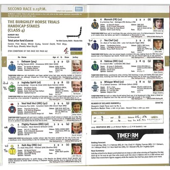 2010 Newmarket Second August Race Meeting (Newmarket Experience Day) (14/08/2010) Horse Racing Racecard