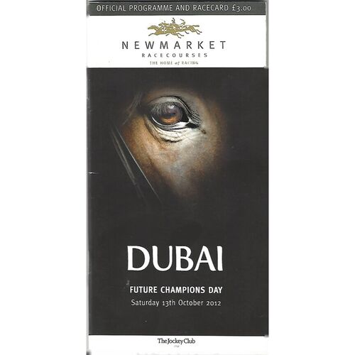 2012 Newmarket Future Champions Day Meeting (The Betfred Cesarewitch) Race Meeting (13/10/20212) Horse Racing Racecard