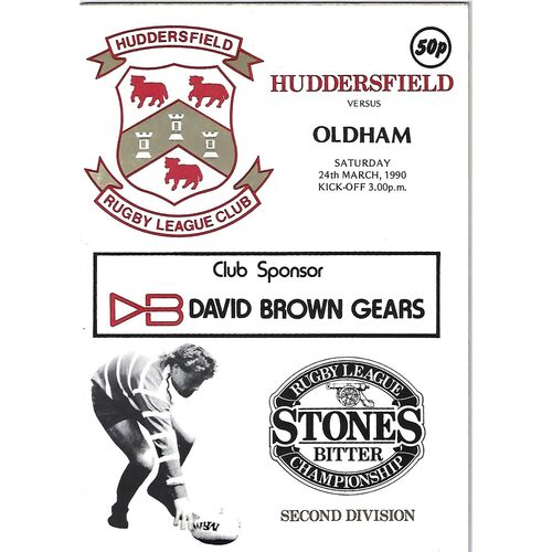 Huddersfield Home Rugby League Programmes