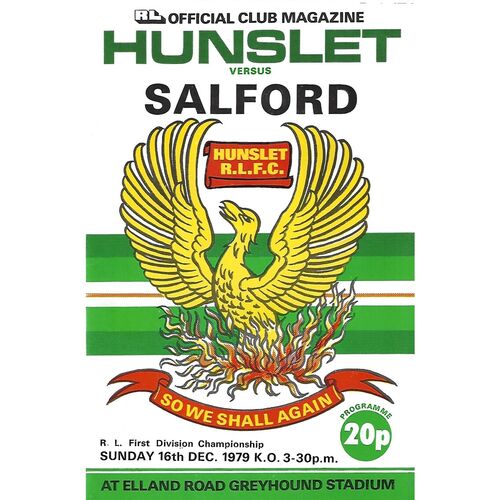 Salford Away Rugby League Programmes
