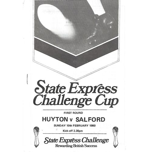 Huyton Home Rugby League Programmes