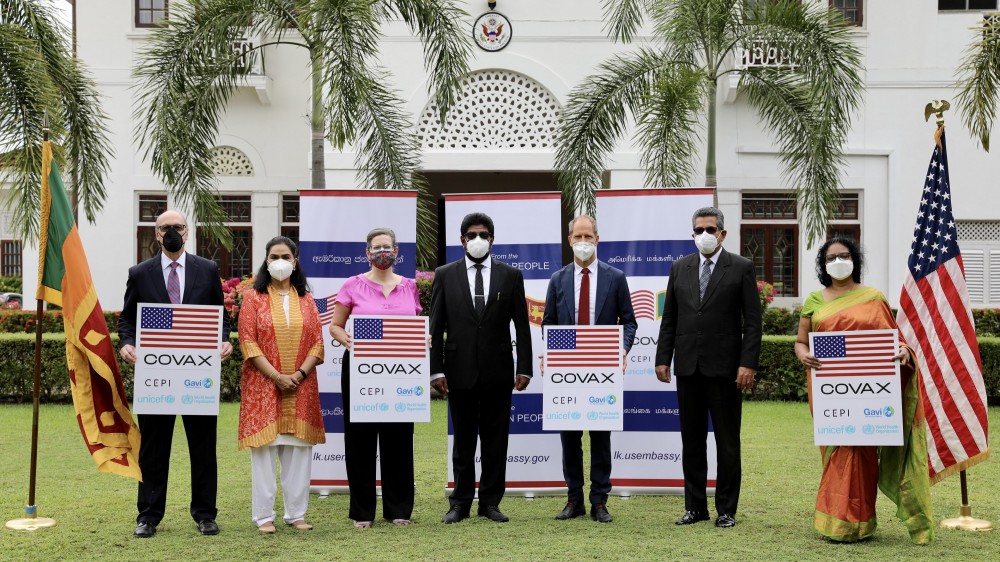 ஒரு இலட்சத்திற்கு அதிகமான Pfizer-BioNTech தடுப்பூசிகள் இலங்கைக்கு அமெரிக்கா நன்கொடை