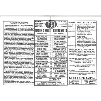 1999/00 Oldham St. Annes v Saddleworth Rangers Rugby League Programme