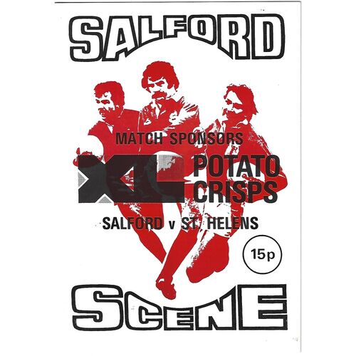 1978/79 Salford v St. Helens Rugby League Programme