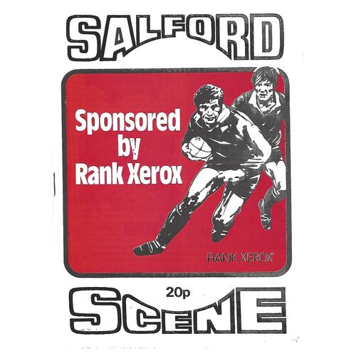 1979/80 Salford v St. Helens Rugby League Programme