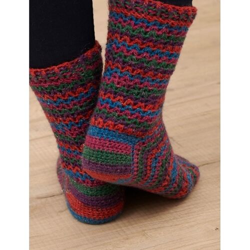 Tinsel Toes Crocheted Socks - 4ply WYSpinners