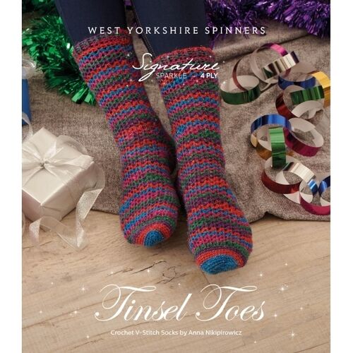 Tinsel Toes Crocheted Socks - 4ply WYSpinners