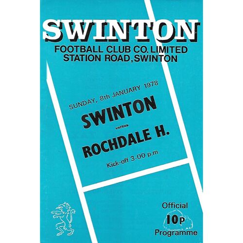Rochdale Hornets Away Rugby League Programmes