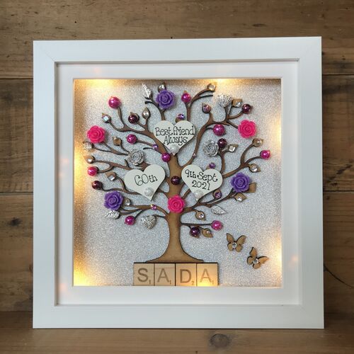 Floral Family Tree Frame