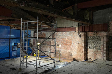 Decontamination of a prominent City Centre building