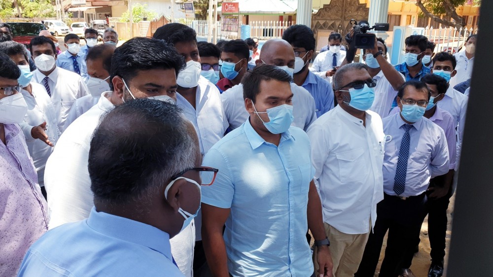 இன்று வியாழக்கிழமை (09) யாழ்ப்பாணத்துக்கு அமைச்சர் கௌரவ நாமல் ராஜபக்ஷ  விஜயம் மேற்கொண்டார்.