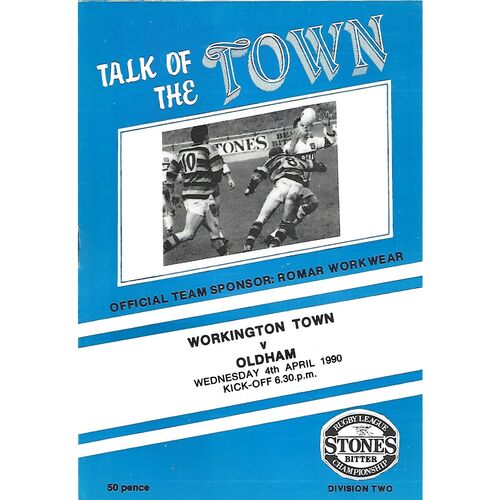 Workington Town Home Rugby League Programmes