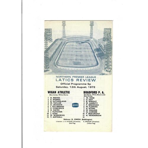 Bradford Park Avenue Away Football Programmes