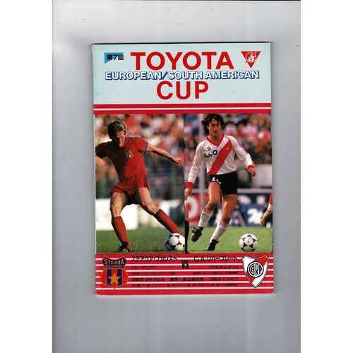 1986 Steaua Bucharest v River Plate Toyota Cup Football Programme